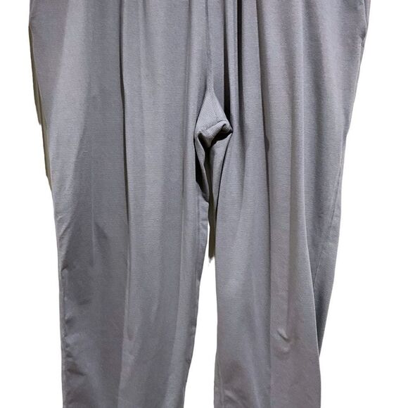 PrAna Ryley harem crop pants loungewear gray stripes size XL - Picture 5 of 13
